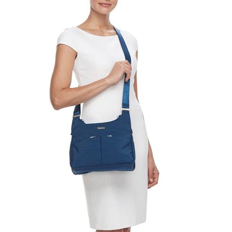 women's baggallini cross over crossbody bag with rfid blocking wristlet|baggallini rfid crossbody bag.